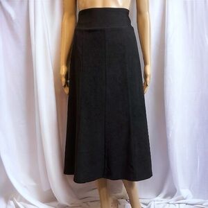 Tribal Canadian Made Modest Black Midi Skirt